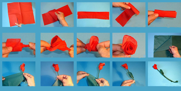Как сделать цветы из салфеток своими руками легко и просто?. Обсуждение наLiveInternet - Российский Сервис Онлайн-Дневников