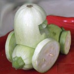 Трактор из кабачков