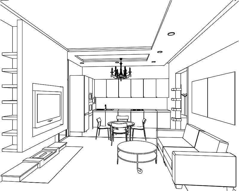 как нарисовать дизайн комнаты