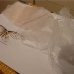 Бабочка из органзы